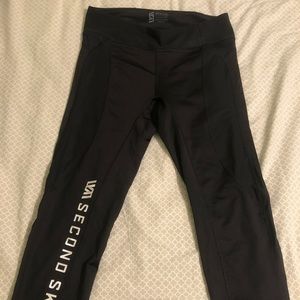 Second skin 3/4 length workout leggings